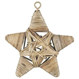 Mellem stjerne i rattan fra Ib Laursen – B:14/H:15/D:3cm
